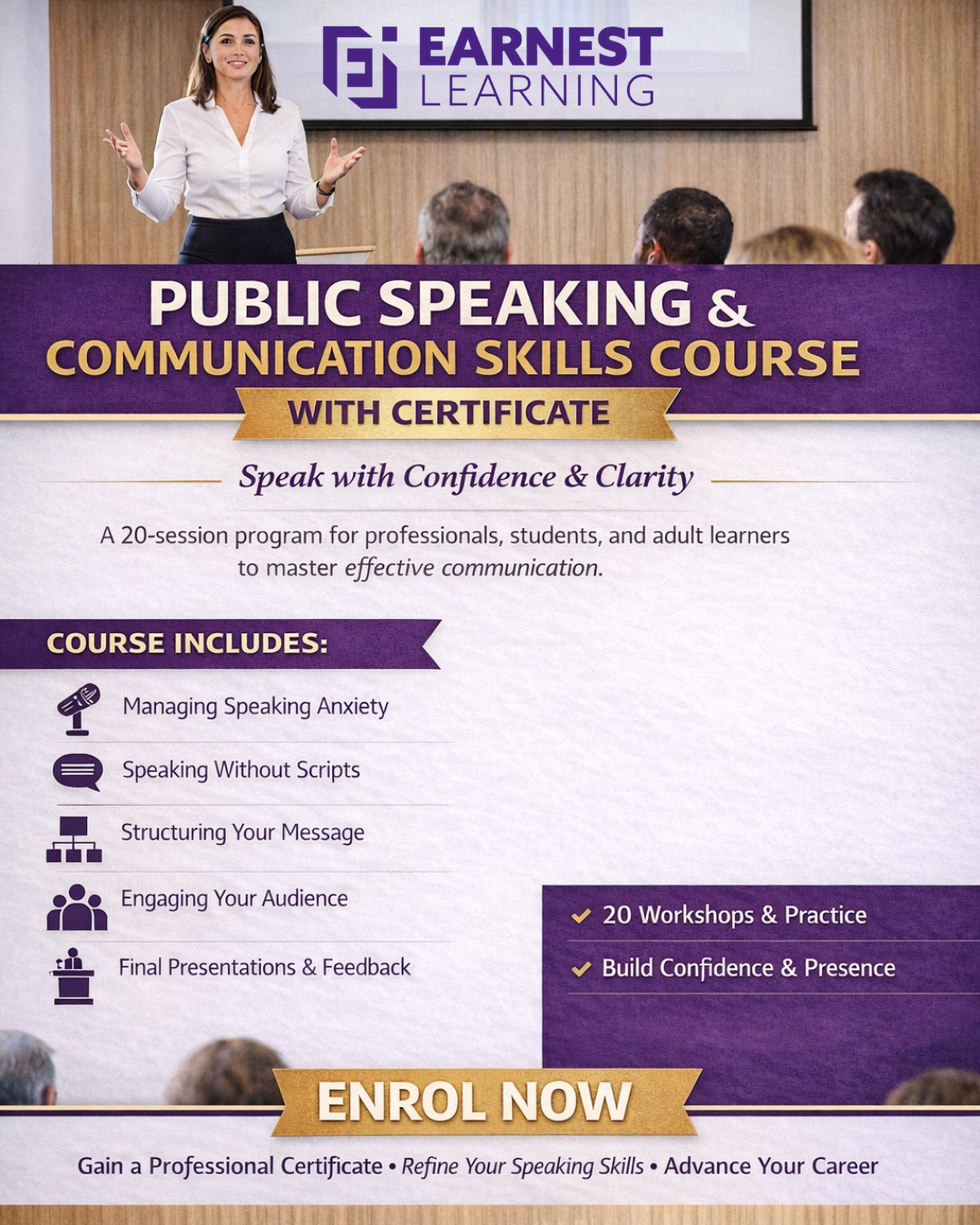 Public Speaking & Presentation Skills Program